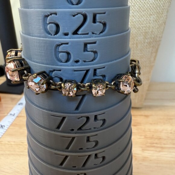 J.Crew Vintage-Inspired Gold-Tone Bracelet With Amber Crystal Accents - Picture 4 of 8